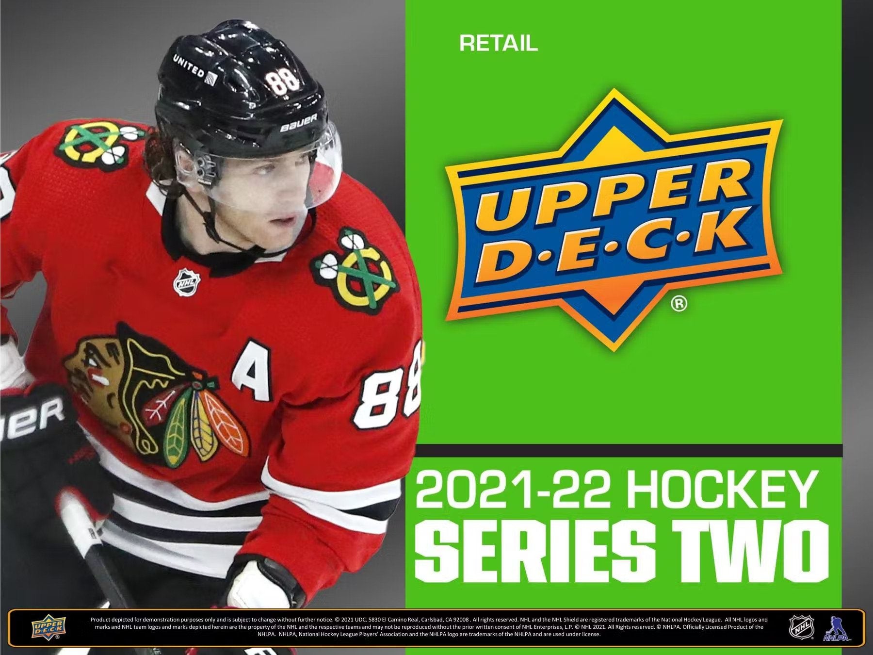 2021 - 22 Upper Deck Series 2 Hockey Retail 24 - Pack Box - Columbia Hobby - Sports Card Boxes - Toploaders - Card Savers