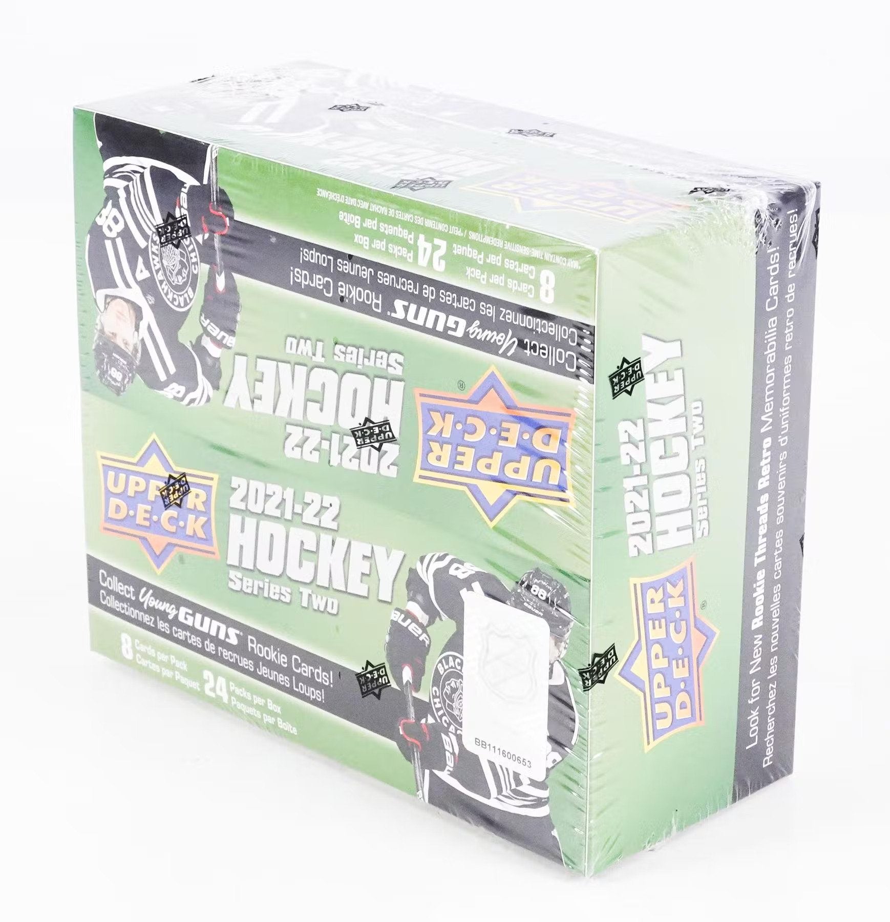2021 - 22 Upper Deck Series 2 Hockey Retail 24 - Pack Box - Columbia Hobby - Sports Card Boxes - Toploaders - Card Savers