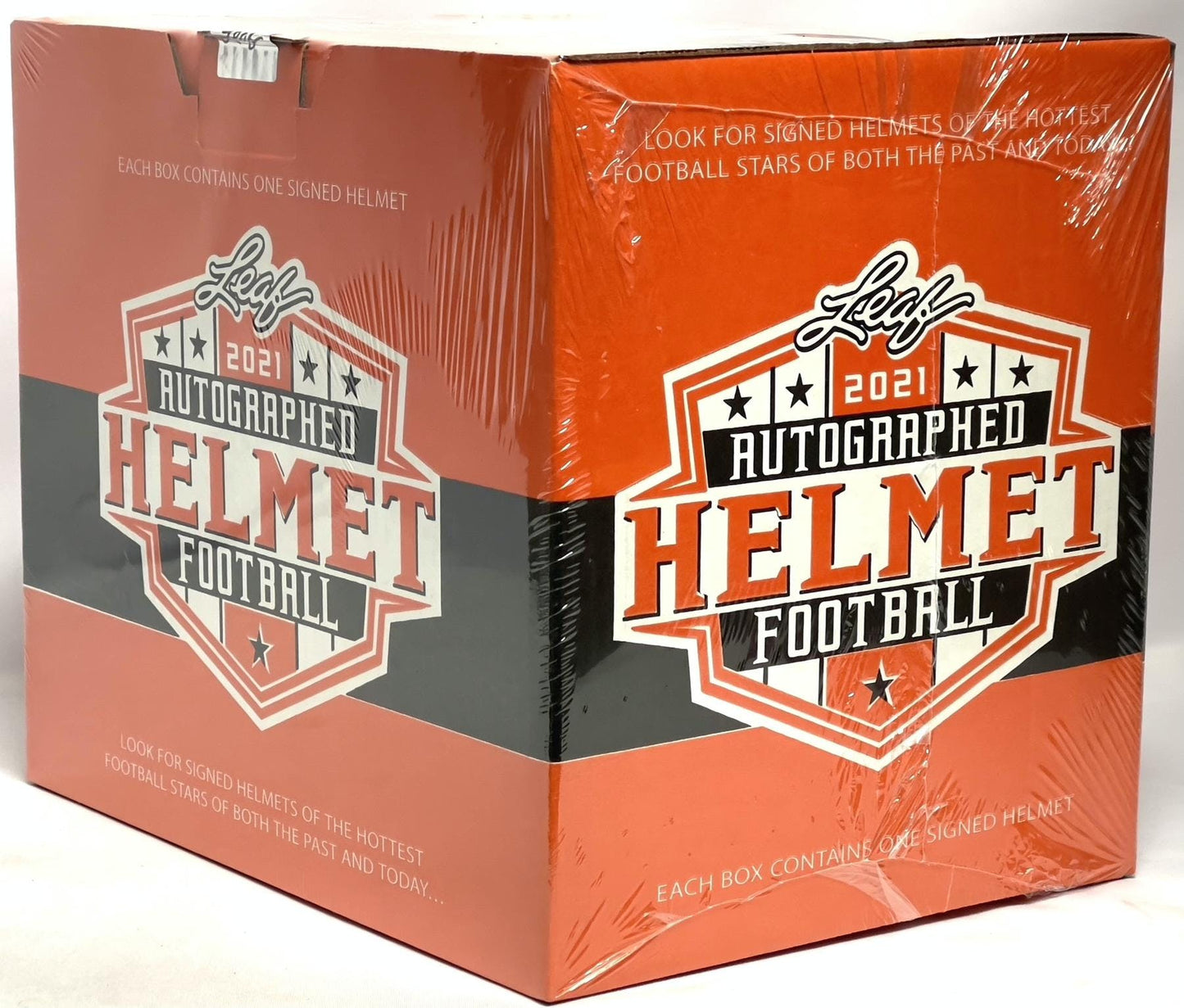 2021 Leaf Autographed Full Sized Helmet Football Box - Columbia Hobby - Sports Card Boxes - Toploaders - Card Savers