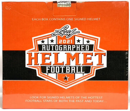 2021 Leaf Autographed Full Sized Helmet Football Box - Columbia Hobby - Sports Card Boxes - Toploaders - Card Savers