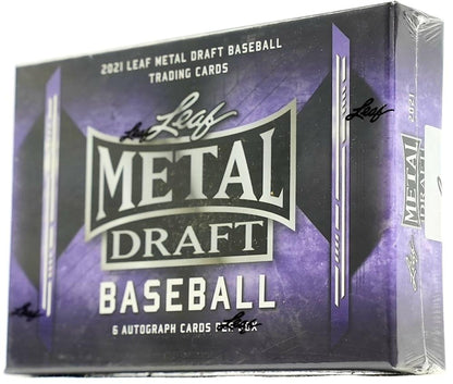 2021 Leaf Metal Draft Baseball Hobby Box - Columbia Hobby - Sports Card Boxes - Toploaders - Card Savers