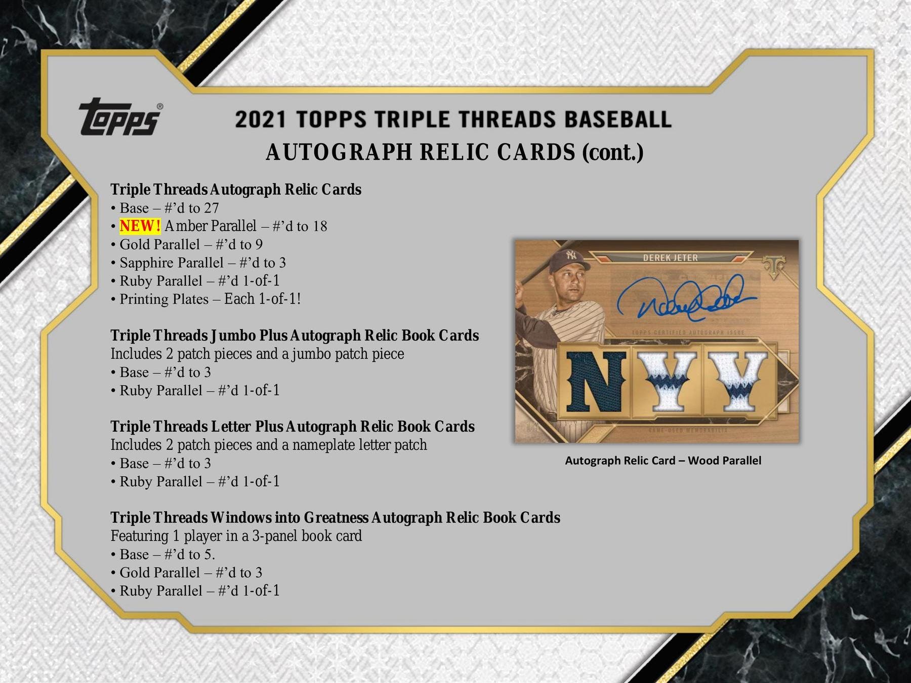 2021 Topps Triple Threads Baseball Hobby Box - Columbia Hobby - Sports Card Boxes - Toploaders - Card Savers