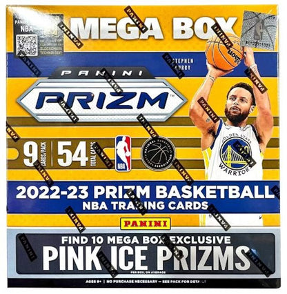 2022 - 23 Prizm NBA Basketball Mega Box (Pink Ice) - Columbia Hobby - Sports Card Boxes - Toploaders - Card Savers