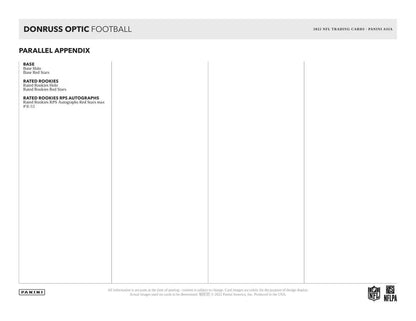 2022 Donruss Optic Football Asia Tmall Box - Columbia Hobby - Sports Card Boxes - Toploaders - Card Savers