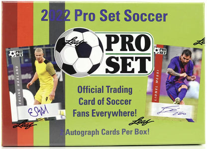 2022 Leaf Pro Set Soccer Hobby Box - Columbia Hobby - Sports Card Boxes - Toploaders - Card Savers
