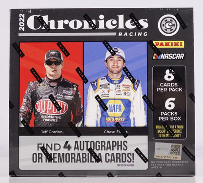 2022 Panini Chronicles Racing Hobby Box - Columbia Hobby - Sports Card Boxes - Toploaders - Card Savers