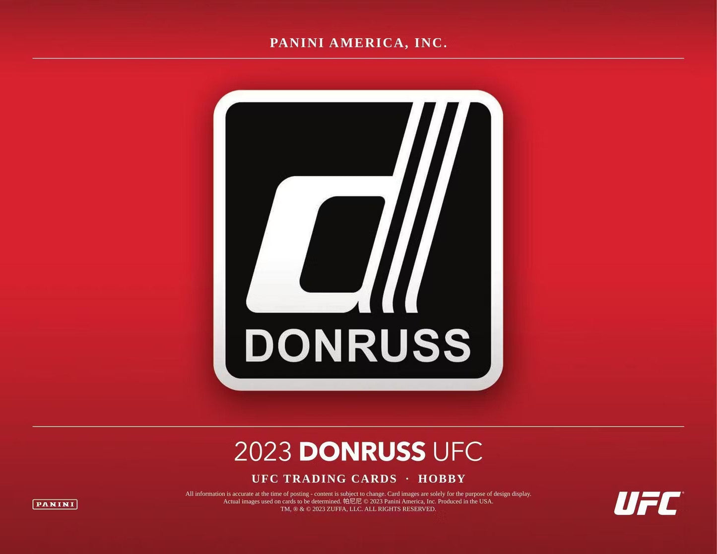 2023 Panini Donruss UFC Hobby Box - Columbia Hobby - Sports Card Boxes - Toploaders - Card Savers