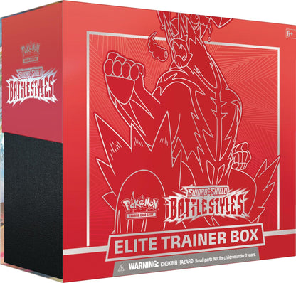 Pokemon Sword & Shield Battle Styles Elite Trainer Box - Columbia Hobby - Sports Card Boxes - Toploaders - Card Savers