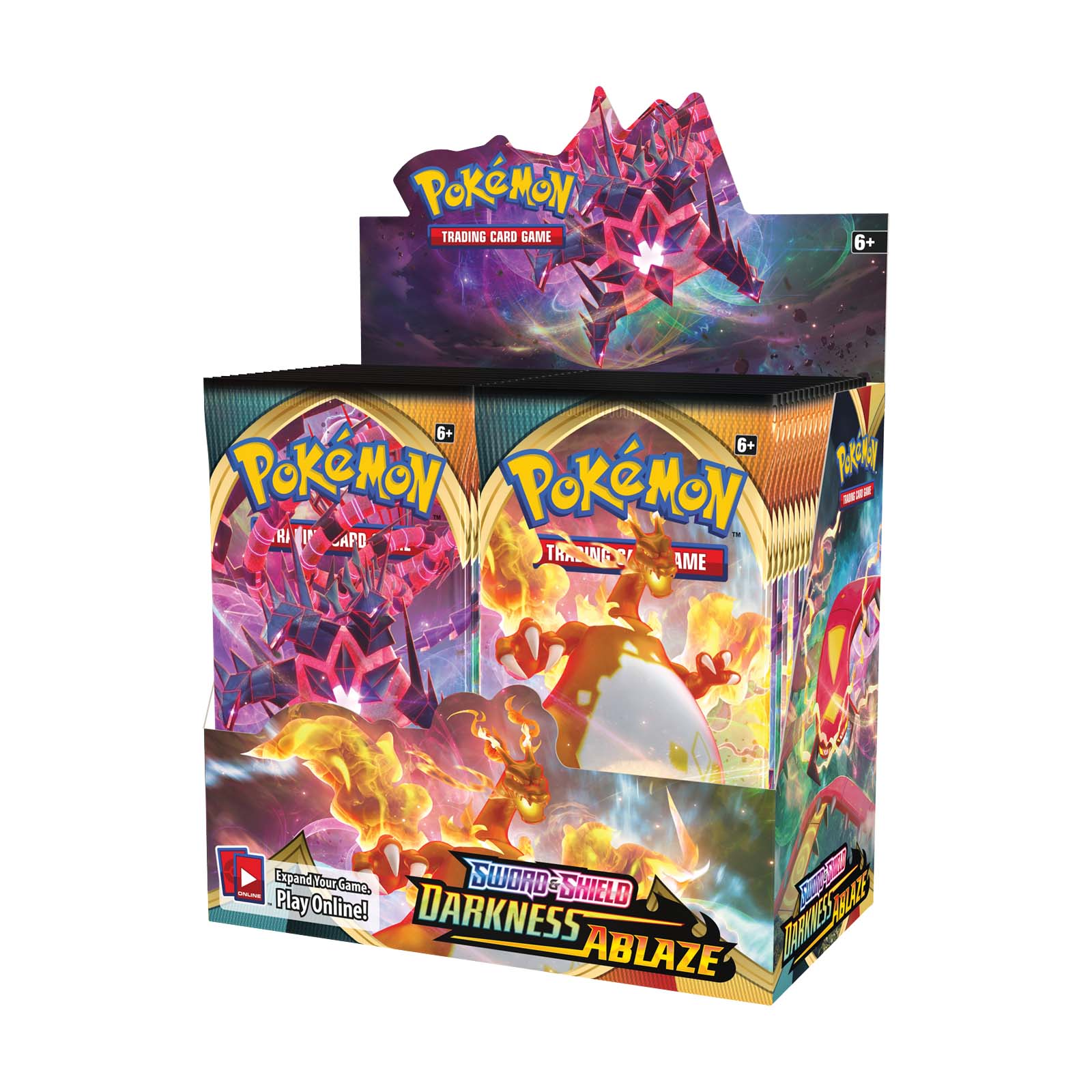 Pokémon Sword & Shield: Darkness Ablaze Booster Box - Columbia Hobby - Sports Card Boxes - Toploaders - Card Savers